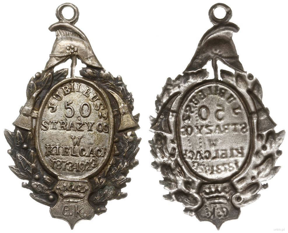 II Rzeczpospolita 1918-1939, Odznaka jubileuszowa 50-lecia Straży Ogniowej w Kielcach 1883-1923