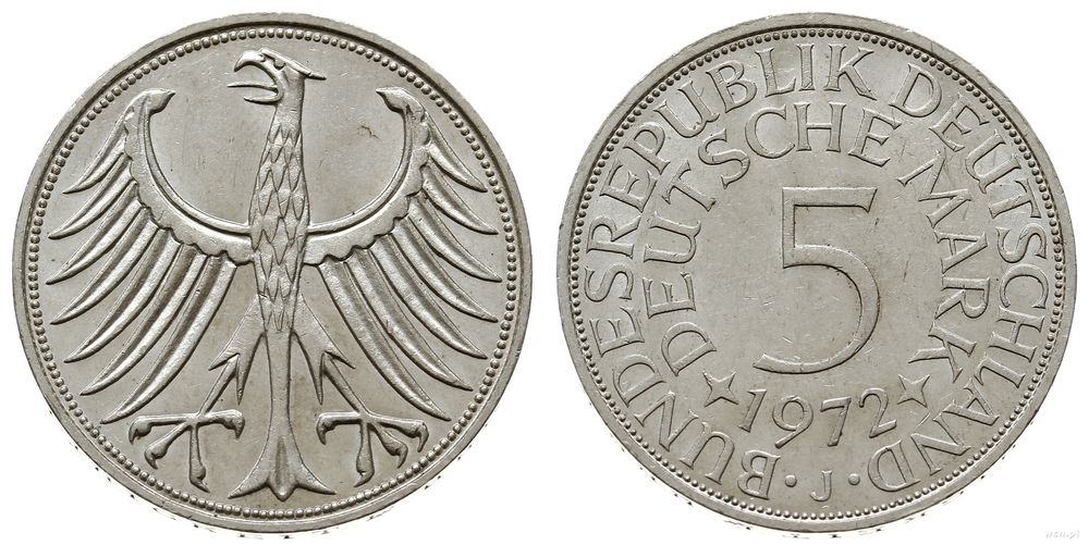 Niemcy, 5 marek, 1972 J