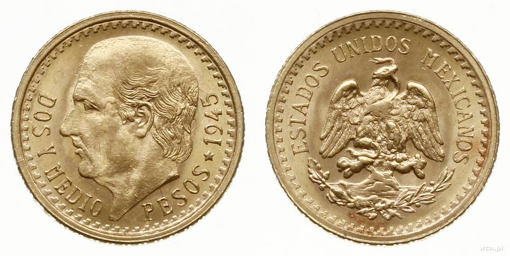 Meksyk, 2.5 peso, 1945