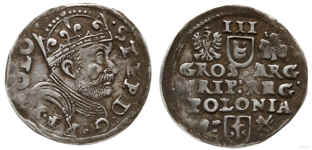 Polska, trojak, 1585