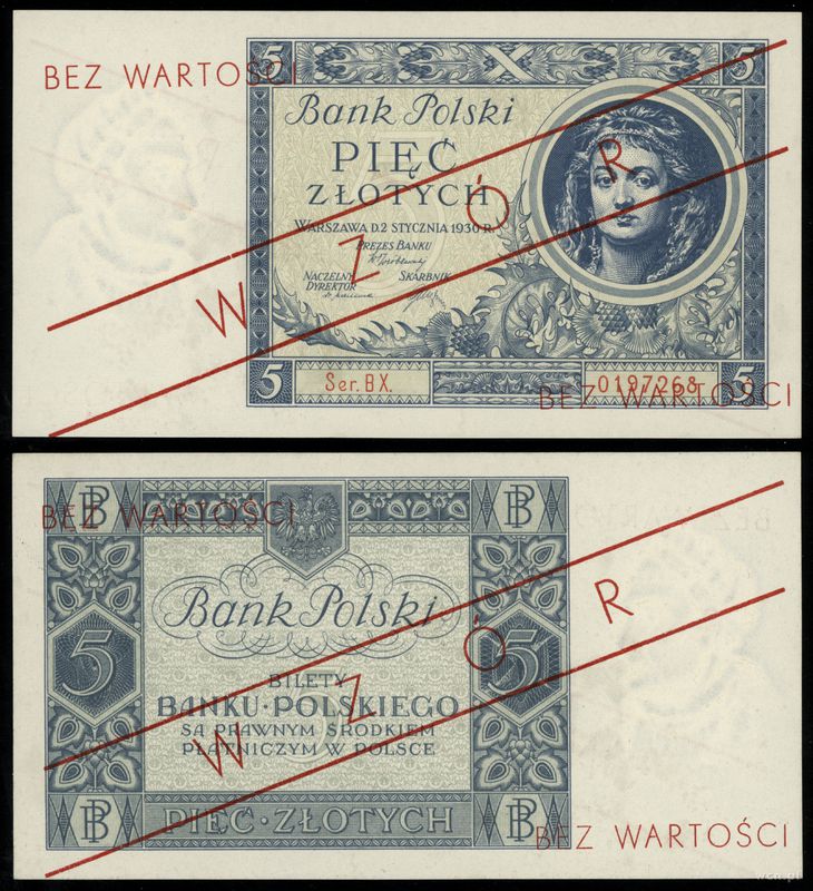 Polska, 5 złotych, 2.01.1930