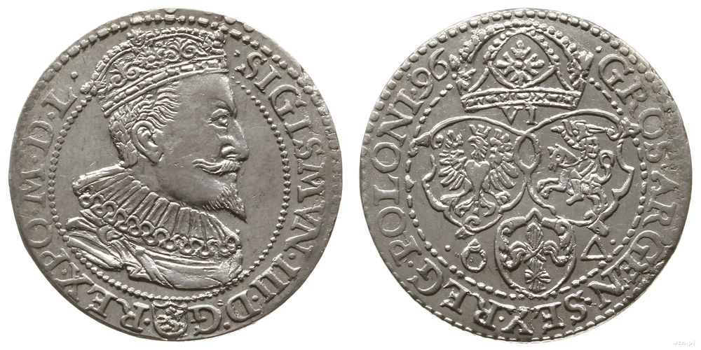 Polska, szóstak, 1596