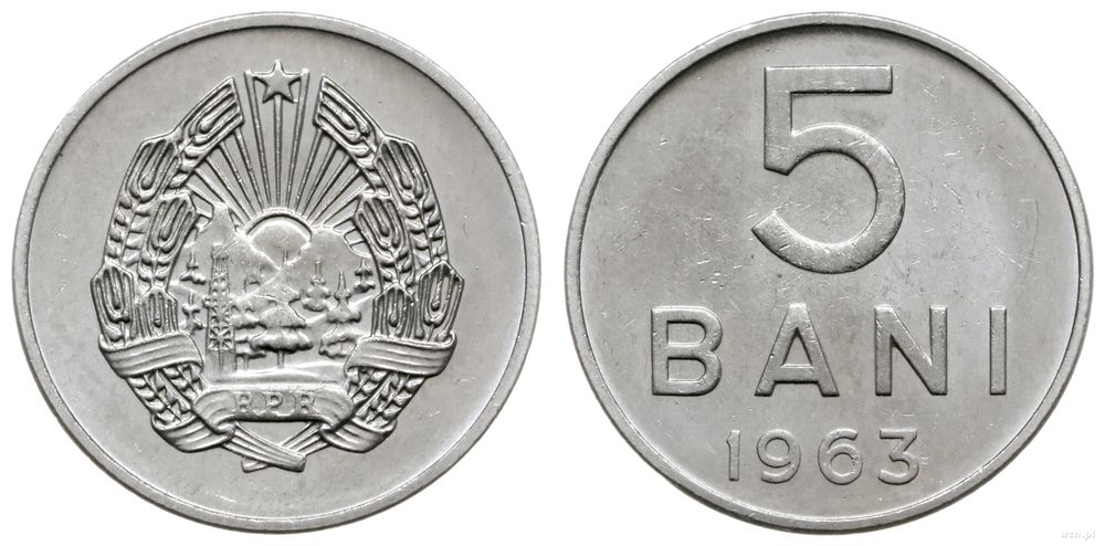 Rumunia, 5 bani, 1963