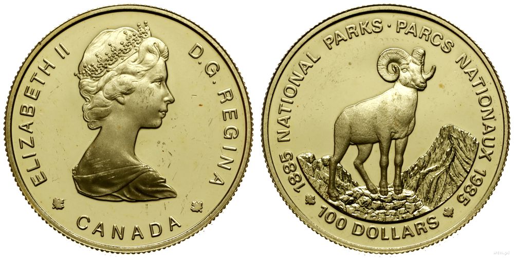 Kanada, 100 dolarów, 1985