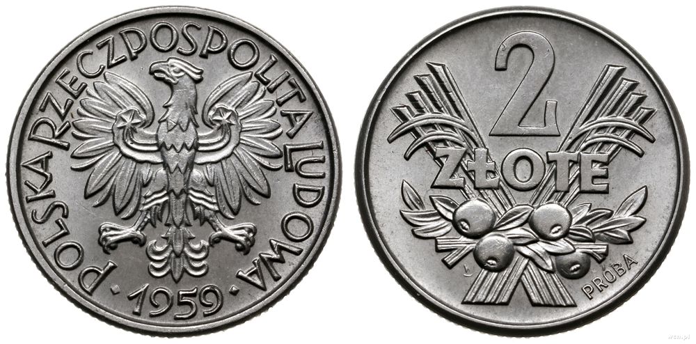 Polska, 2 złote, 1959