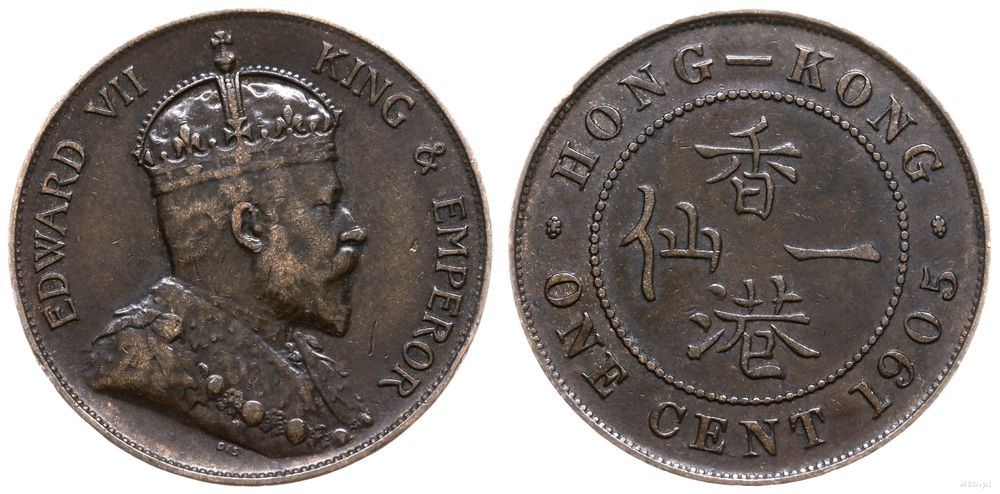 Hong Kong, cent, 1905