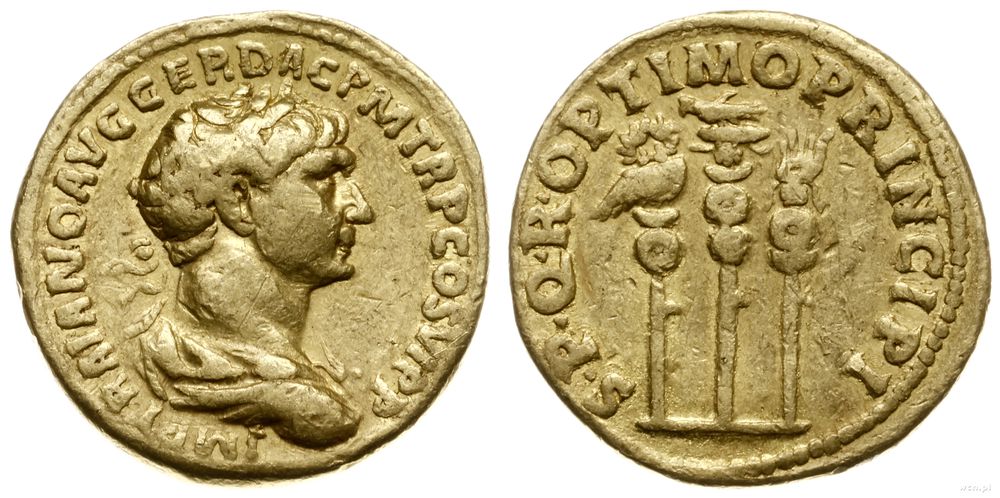 Cesarstwo Rzymskie, aureus, 112-114