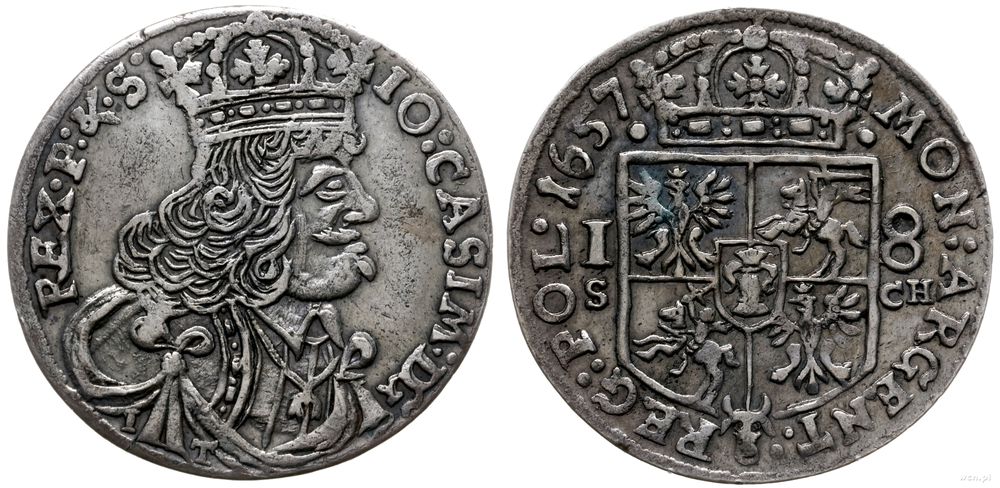 Polska, ort, 1657