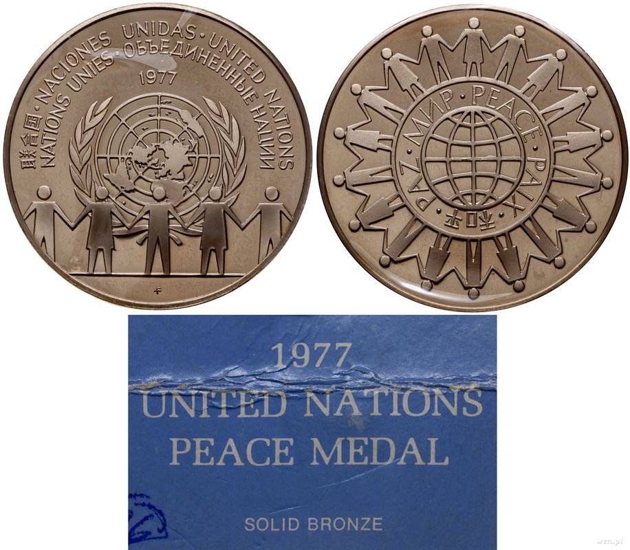 Stany Zjednoczone Ameryki (USA), medal Narodów Zjednoczonych, 1977