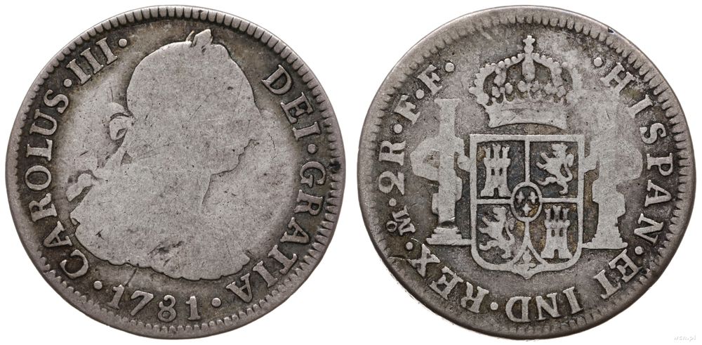Meksyk, 2 reale, 1781