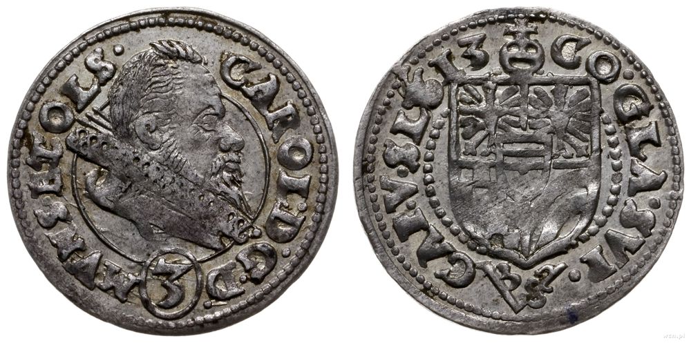 Śląsk, 3 krajcary, 1613