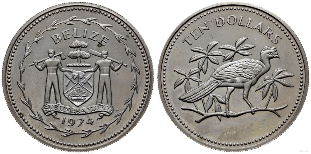 Belize, 5 dolarów, 1974