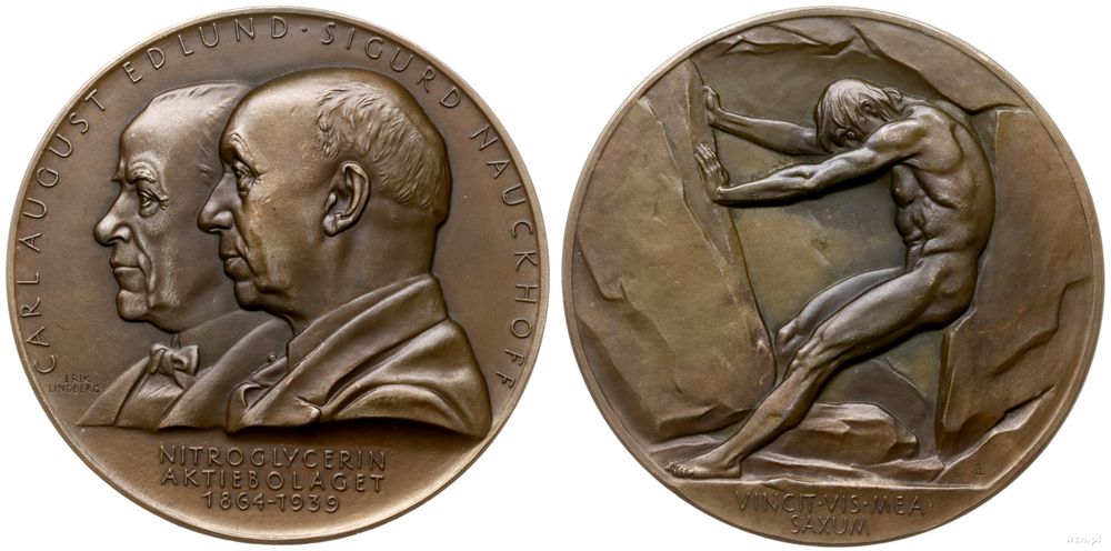 Szwecja, medal Spółki Akcyjnej Nitroglicerynowej, 1939