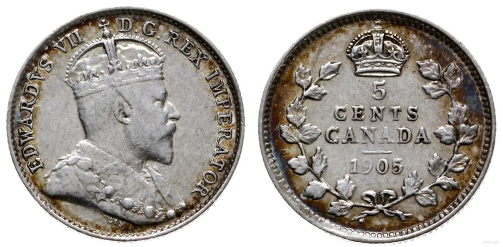 Kanada, 5 centów, 1905