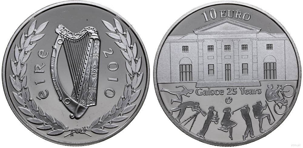 Irlandia, 10 euro, 2010