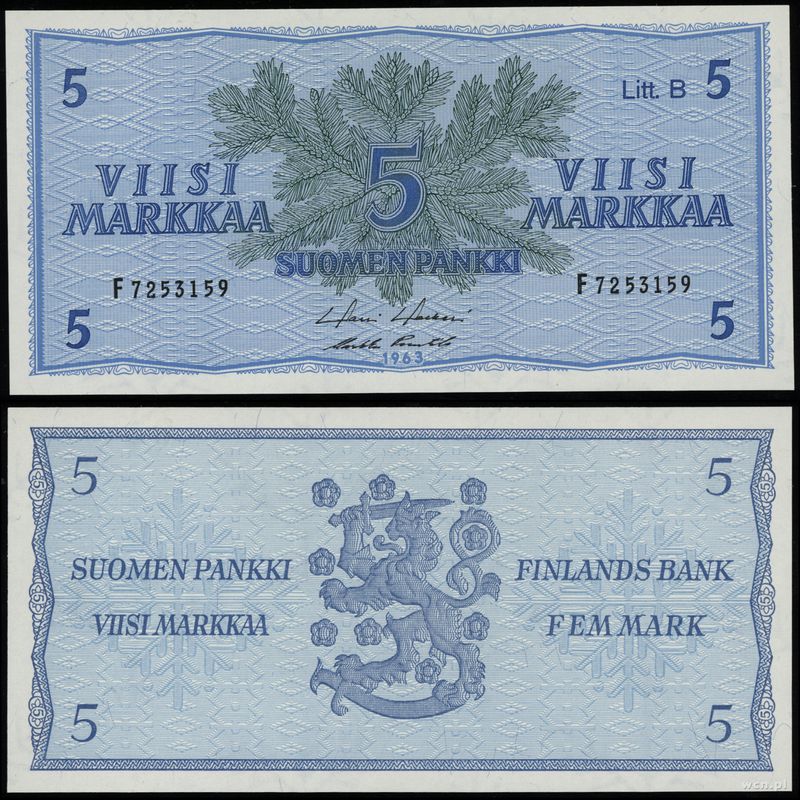 Finlandia, 5 marek, 1963