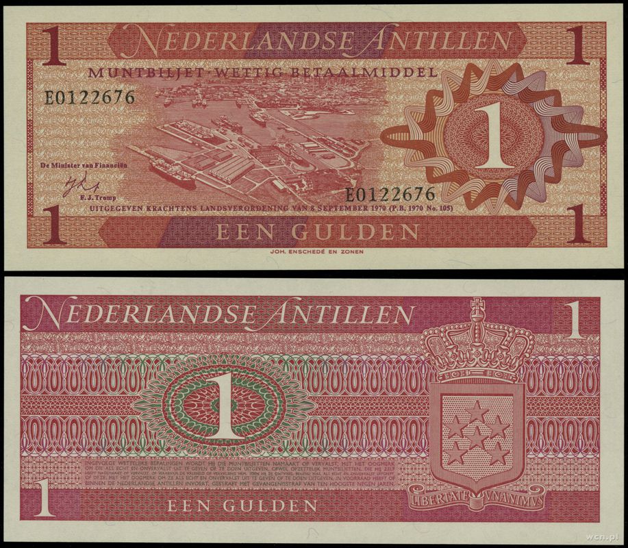 Antyle Holenderskie, 1 gulden, 8.09.1970