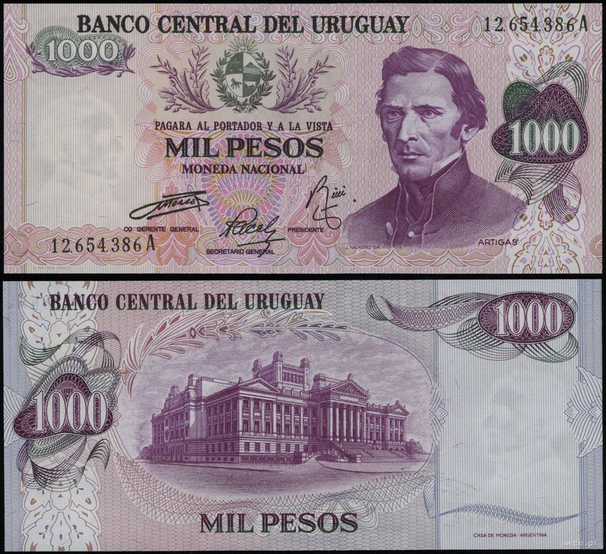 Urugwaj, 1.000 pesos, 1974