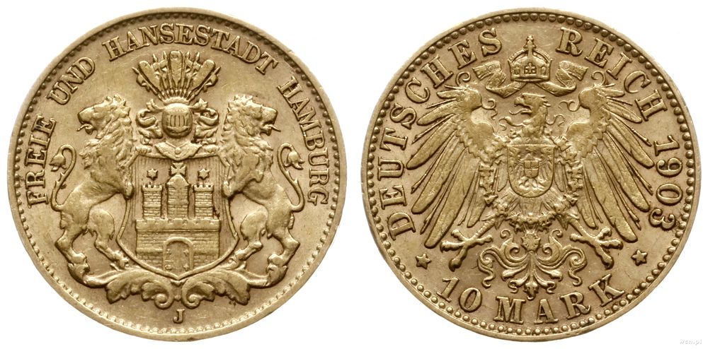 Niemcy, 10 marek, 1903 J