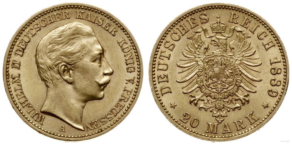Niemcy, 20 marek, 1889 A
