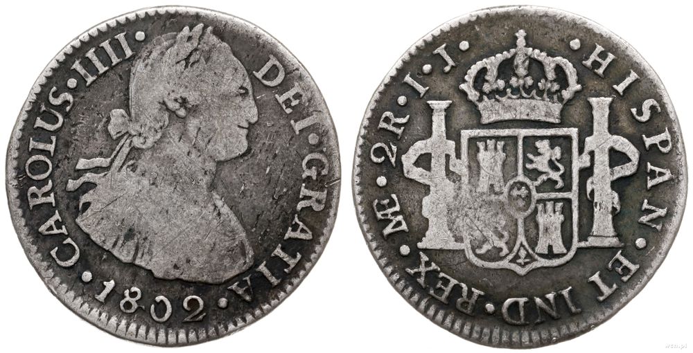 Peru, 2 reale, 1802