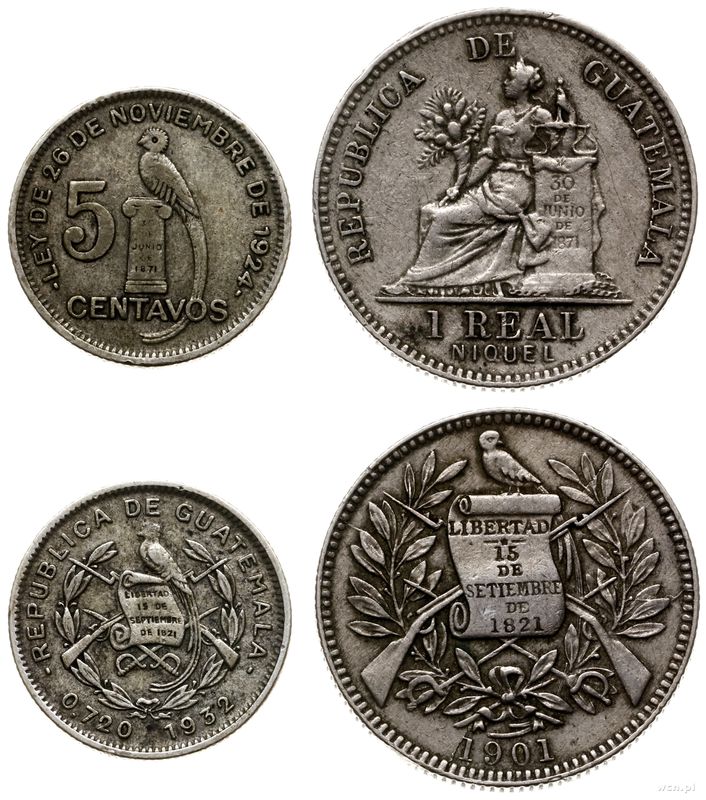 Gwatemala, lot 2 monet