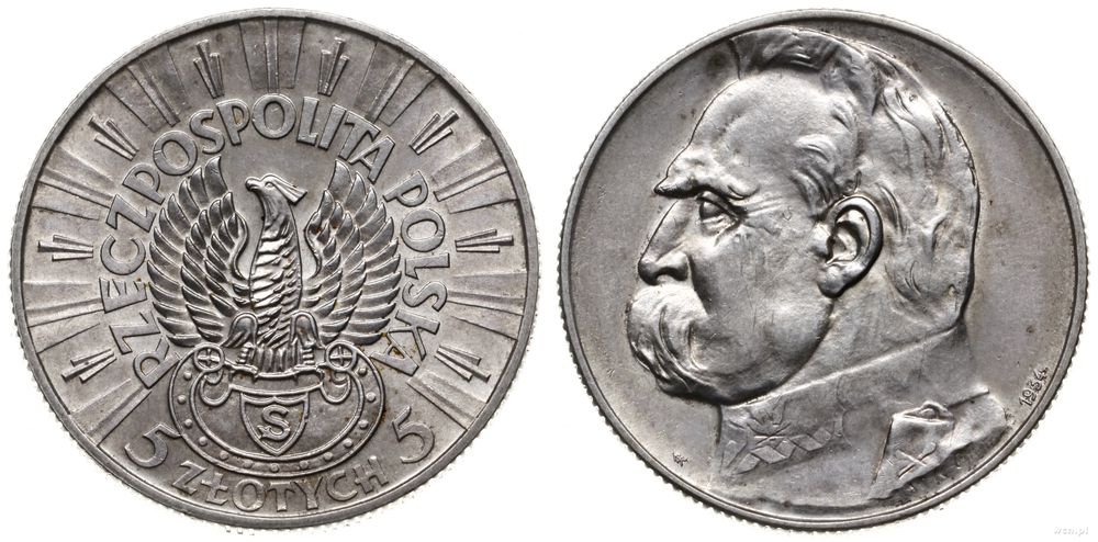 Polska, 5 złotych, 1934 / S