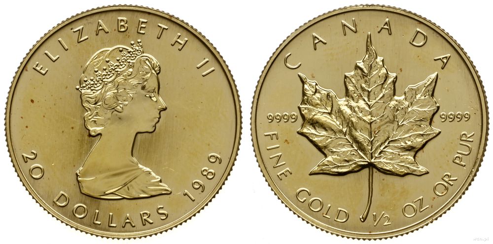 Kanada, 20 dolarów, 1989
