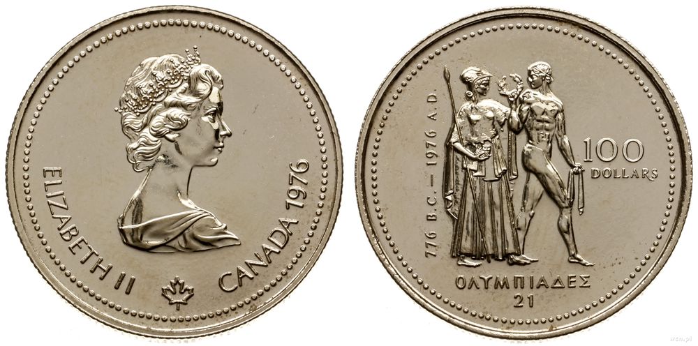 Kanada, 100 dolarów, 1976