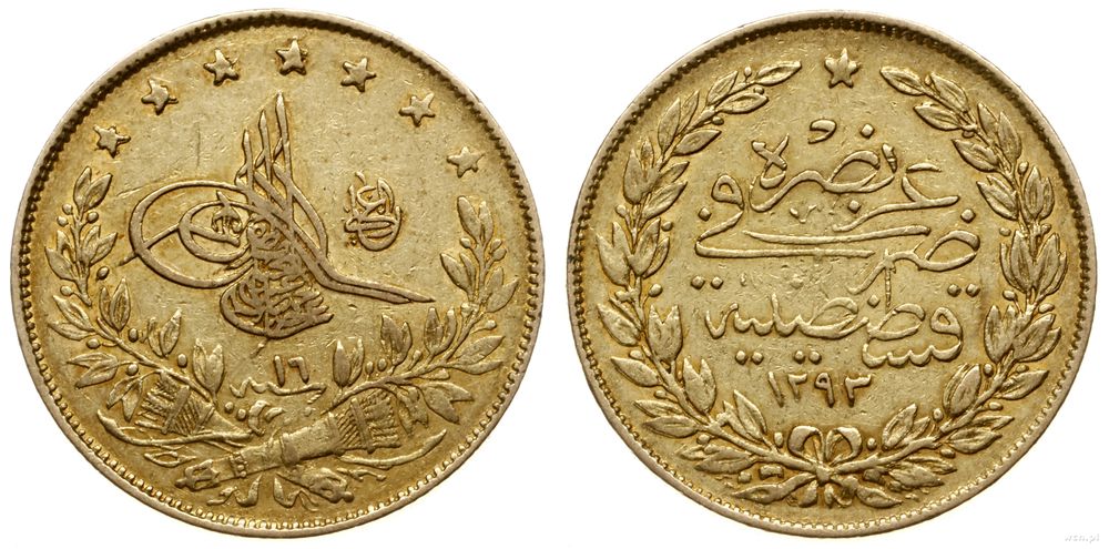 Turcja, 100 kurusz, AH 1293/19 (AD 1894)