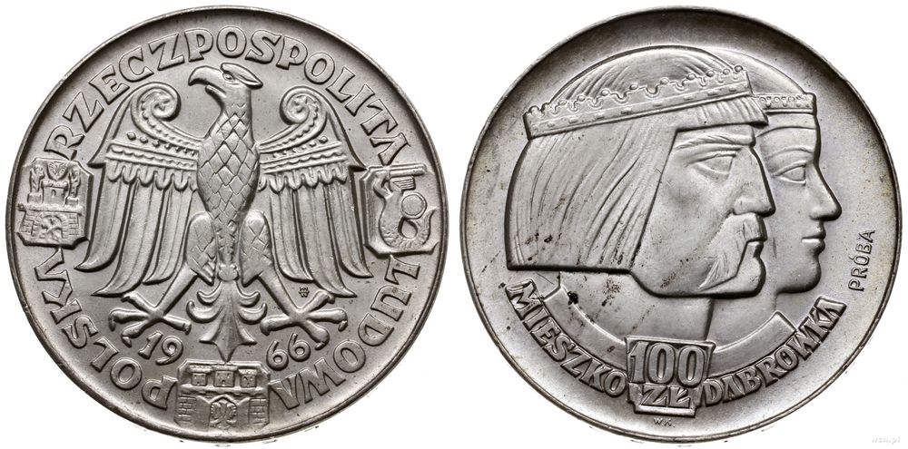 Polska, 100 złotych, 1966