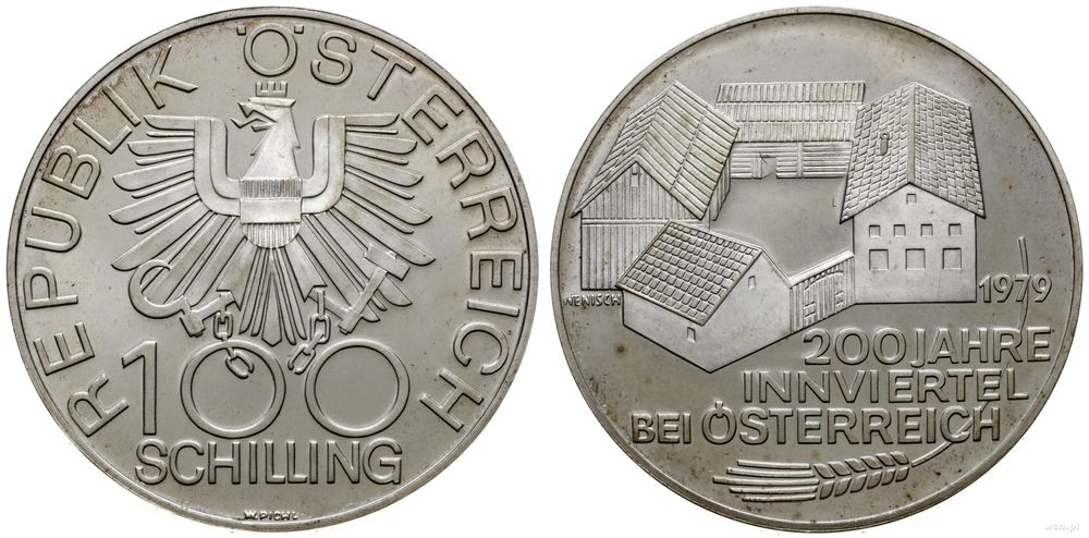 Austria, 100 szylingów, 1979