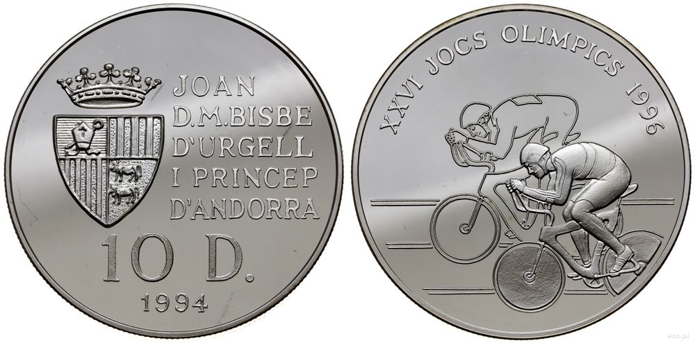 Andora, 10 dinarów, 1994