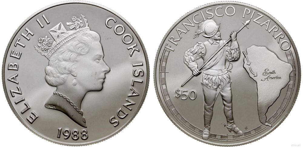 Wyspy Cooka, 50 dolarów, 1988