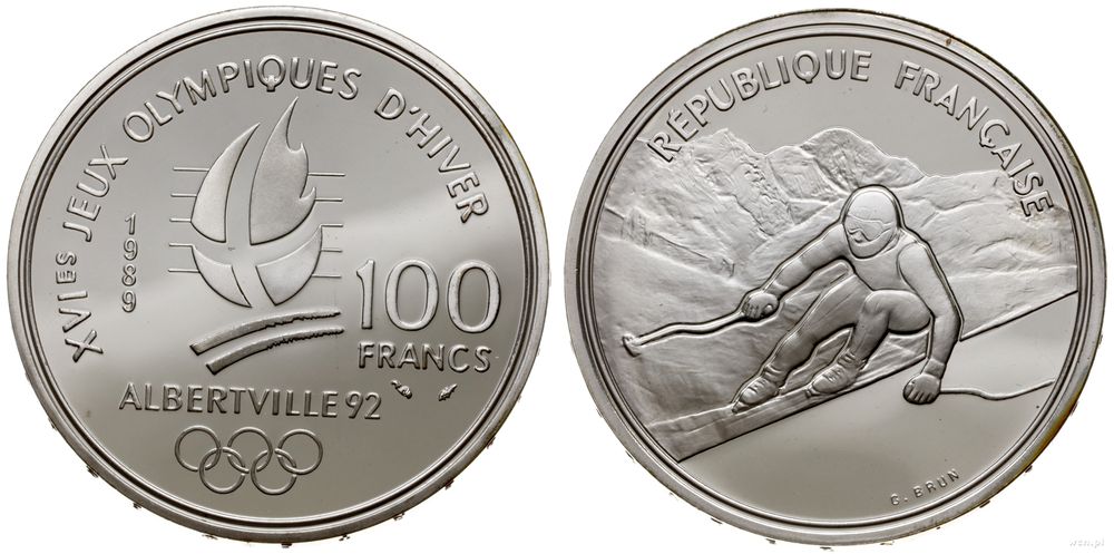Francja, 100 franków, 1989