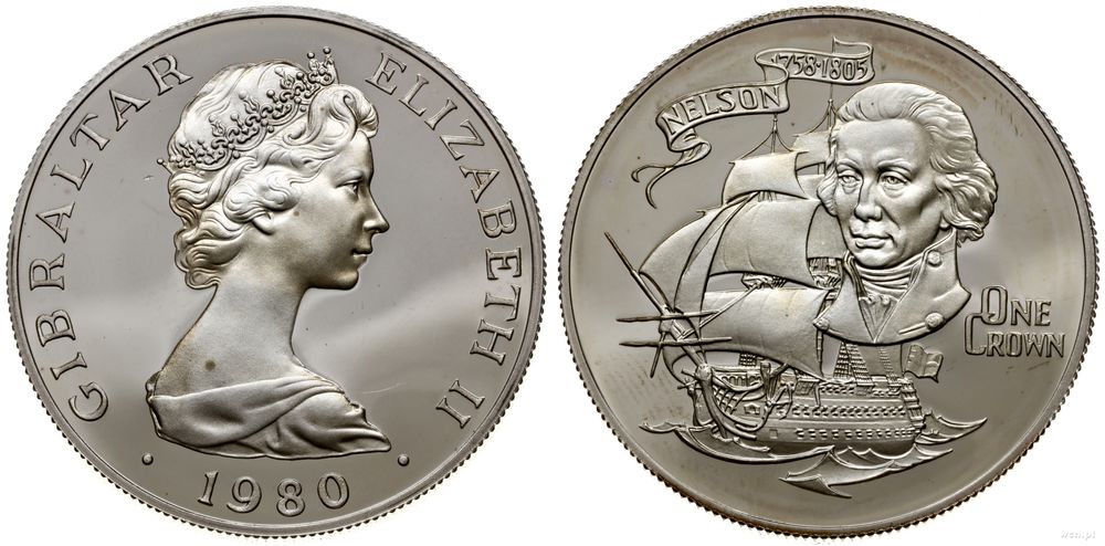 Gibraltar, 1 korona, 1980