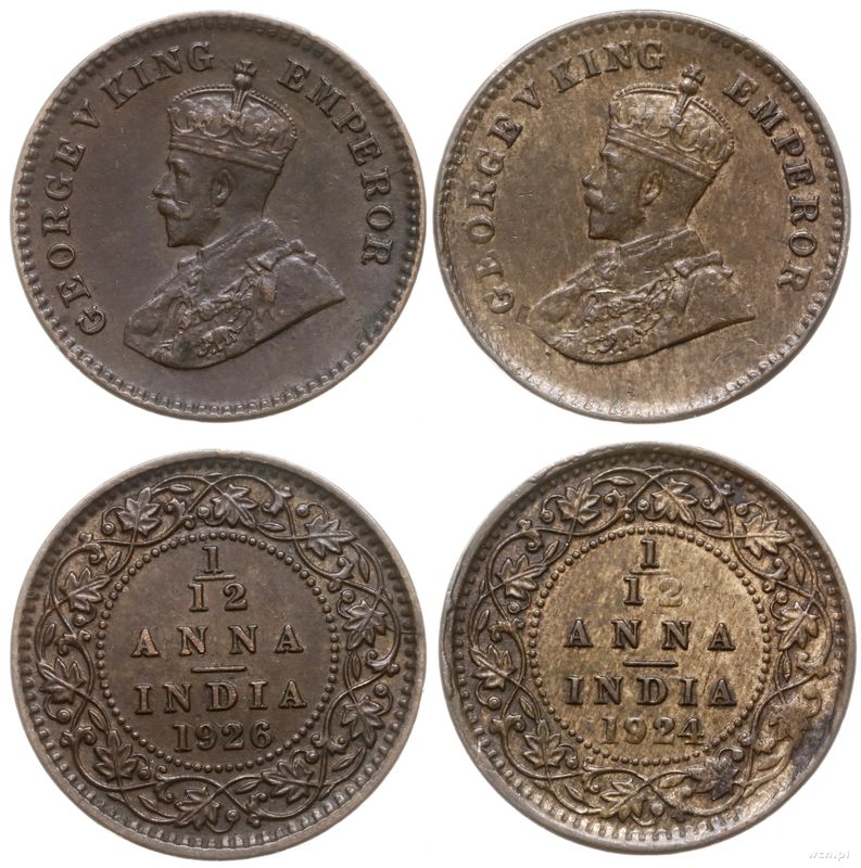 Indie, zestaw 2 monet