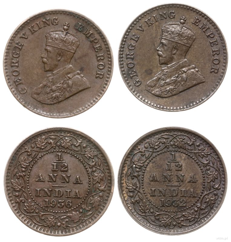 Indie, zestaw 2 monet