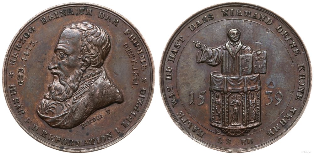 Niemcy, żeton pamiątkowy, 1839