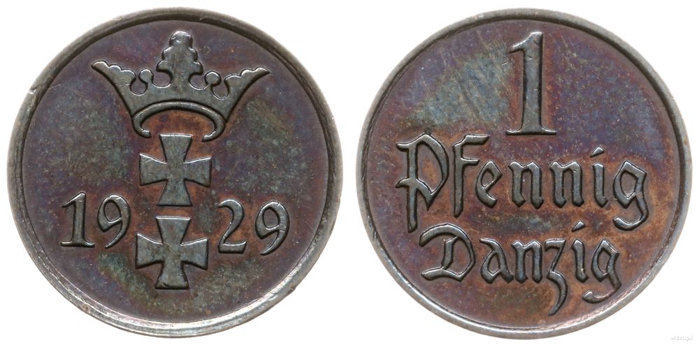 Polska, 1 fenig, 1929