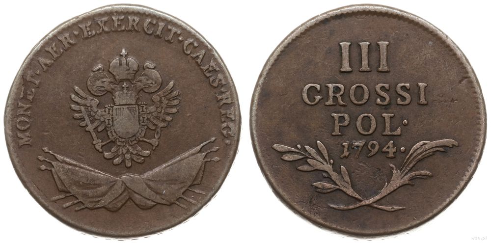 Polska, trojak, 1794