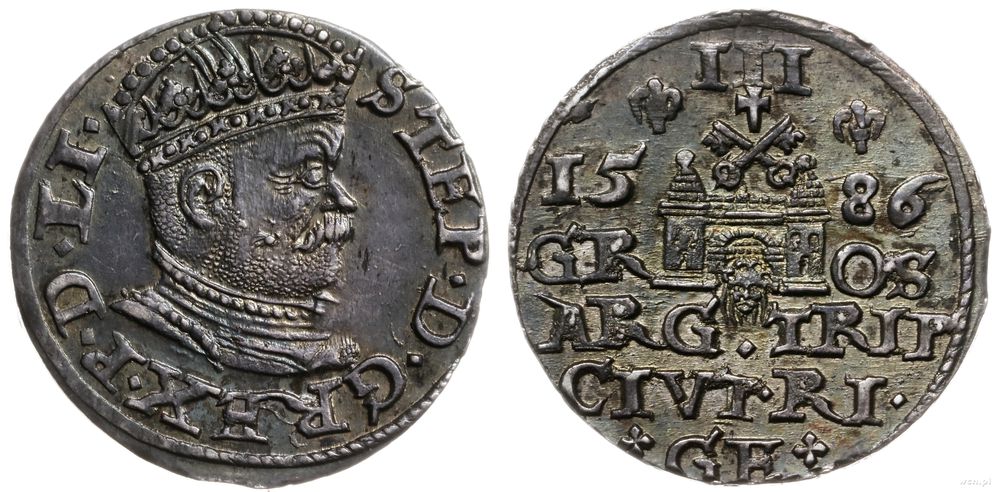 Polska, trojak, 1586