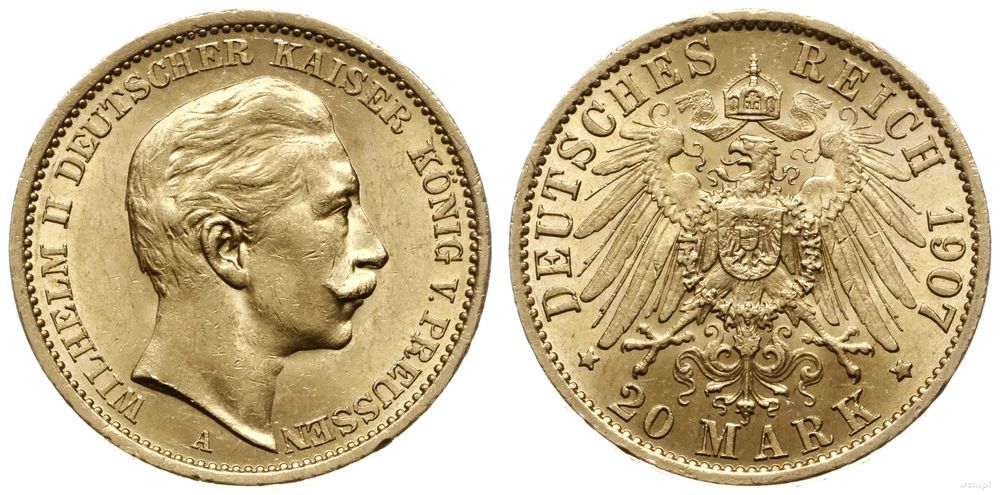 Niemcy, 20 marek, 1907 A
