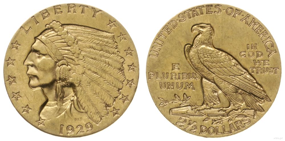 Stany Zjednoczone Ameryki (USA), 2 1/2 dolara, 1929