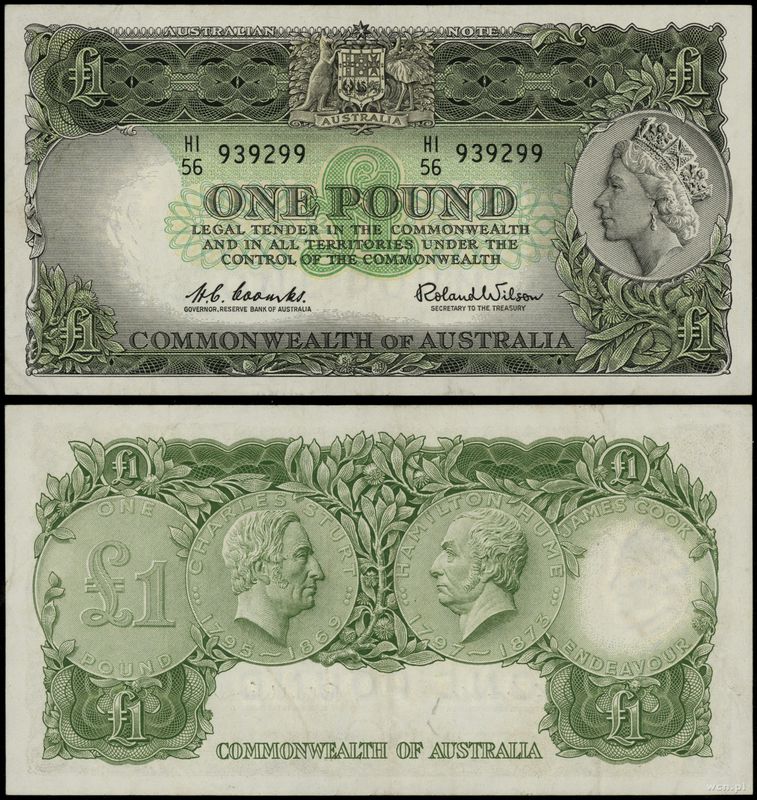 Australia, 1 funt, 1961-1965
