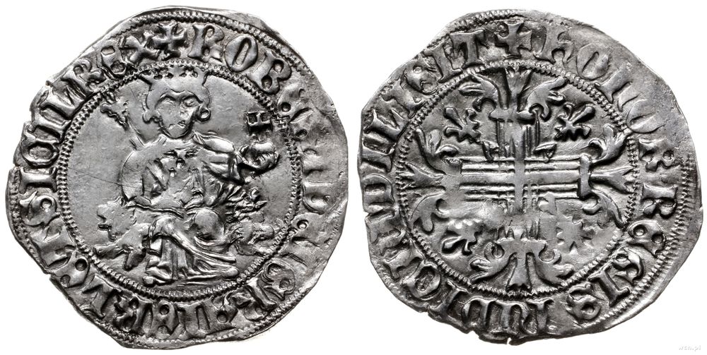 Włochy, grosz (gigliato), 1312-1317