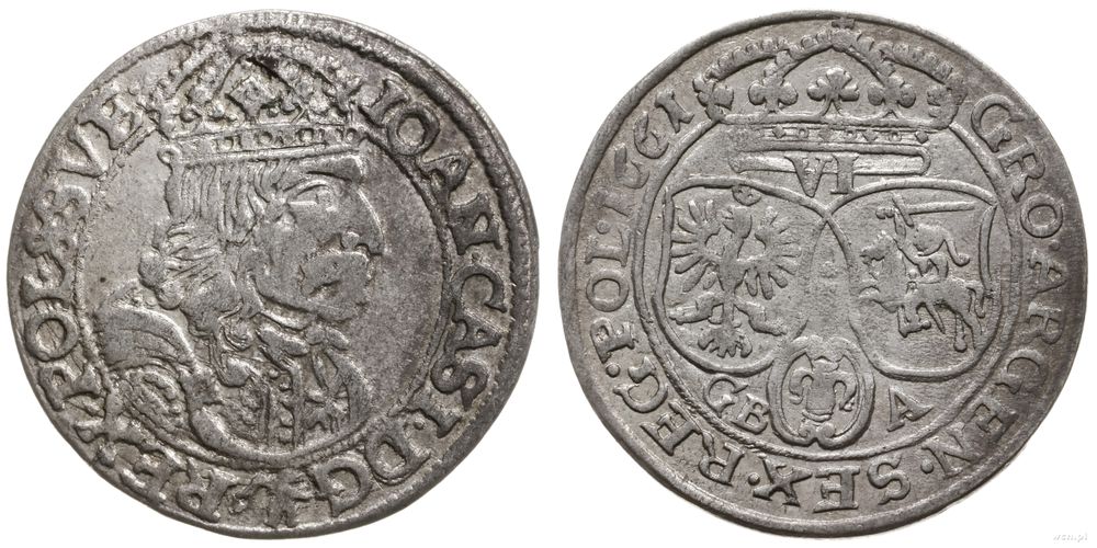 Polska, szóstak, 1661