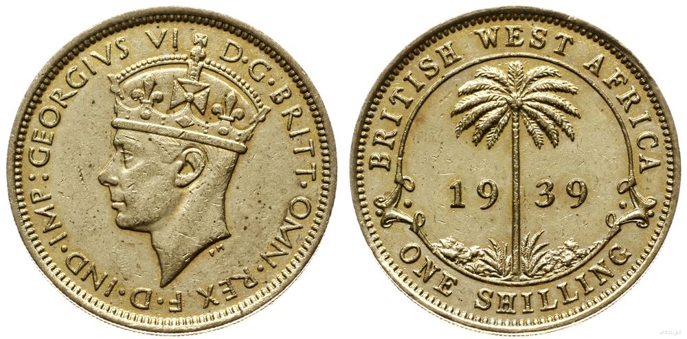 Brytyjska Afryka Zachodnia, 1 szyling, 1939