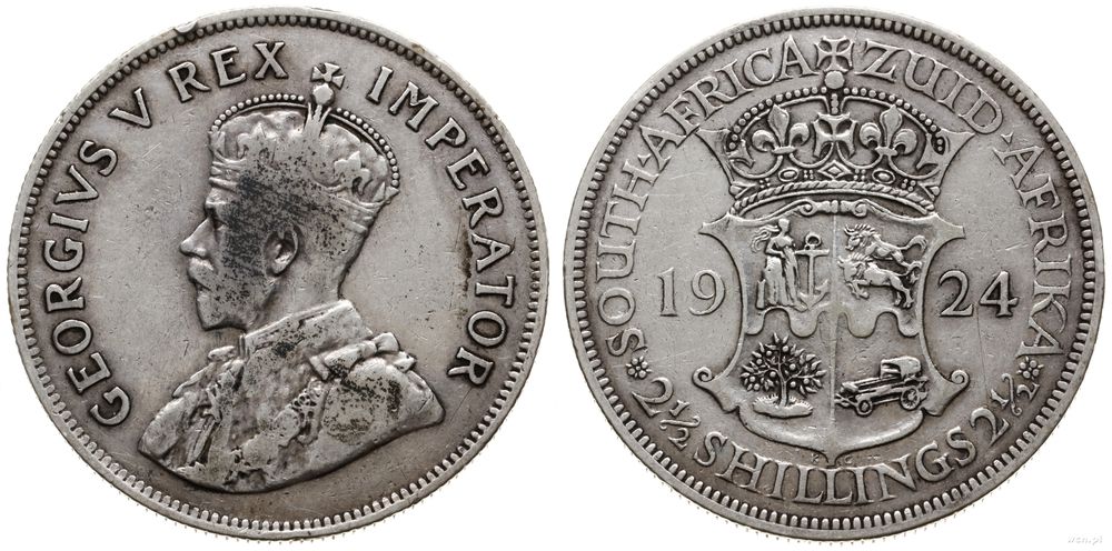 Republika Południowej Afryki, 2 1/2 szylinga, 1924