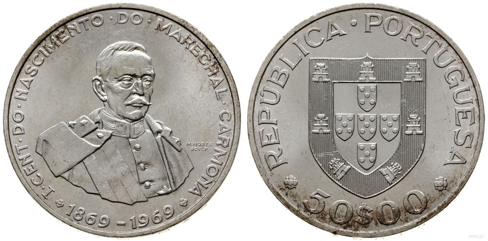 Portugalia, 50 escudos, 1969